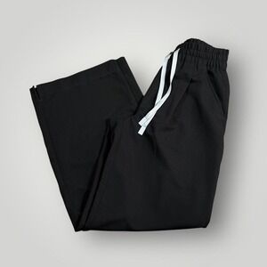 FIGS Pants Womens XS Black Technical Collection Scrub Allison Ultra Wide Leg